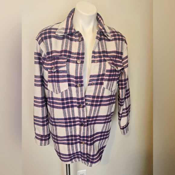 Joie Plaid Shacket Sz Small EUC - Picture 6 of 8
